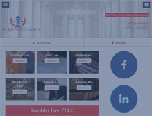 Tablet Screenshot of beardsley-law.com